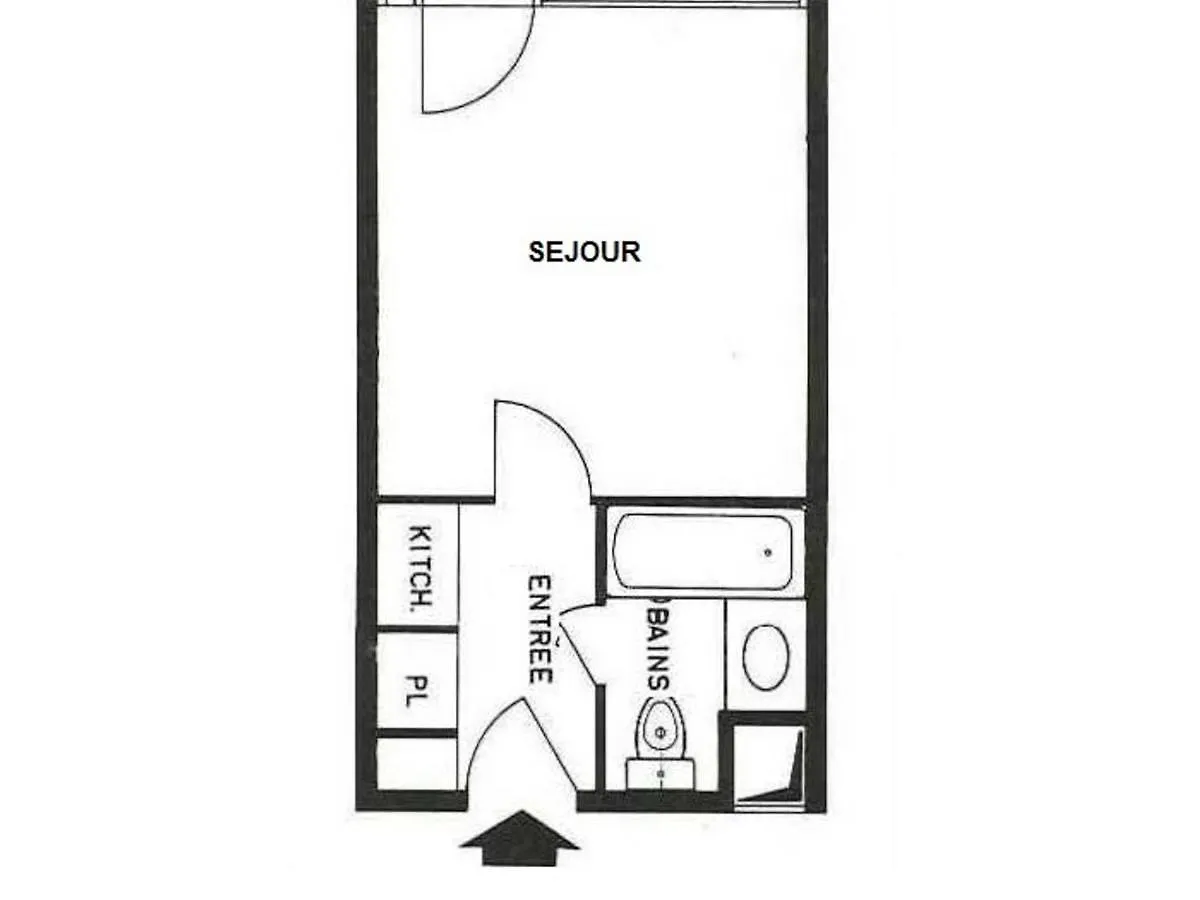 Apartment Studio Pour 4 Personnes Avec Balcon Sud, Au Pied Des Pistes, Centre Des Menuires - Fr-1-452-99 Saint-Martin-de-Belleville